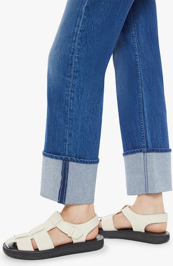 The Checkerboard Duster Flood Cuff Jeans