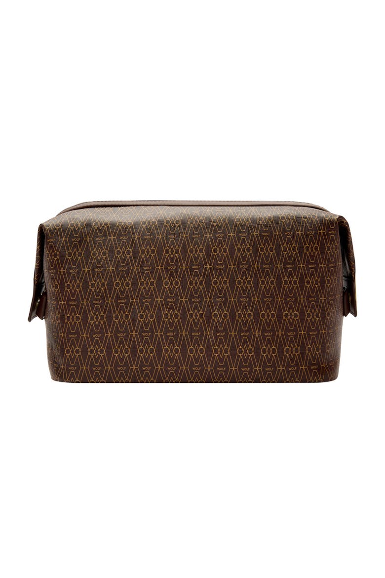 Signature Washbag, Alternate, color, Brown