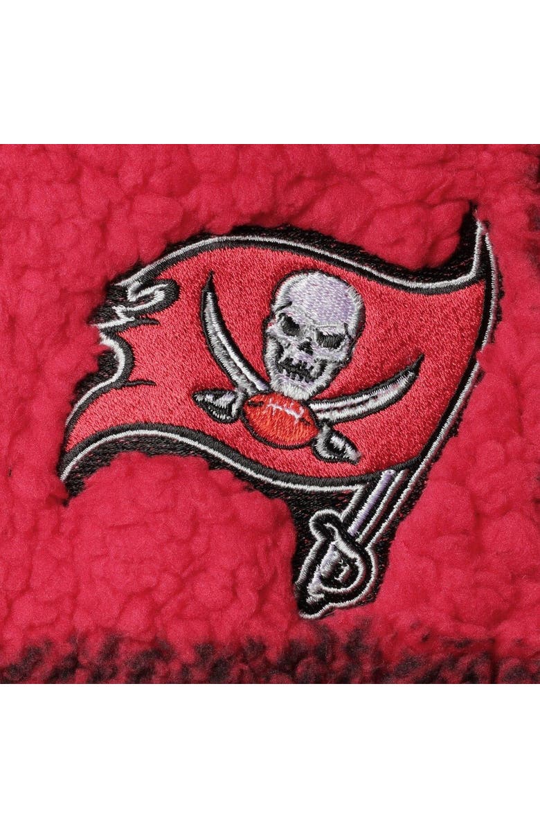 G-III 4HER BY CARL BANKS Women's G-III 4Her by Carl Banks Red Tampa Bay Buccaneers Sherpa Plaid Quarter-Zip Jacket, Alternate, color, Red