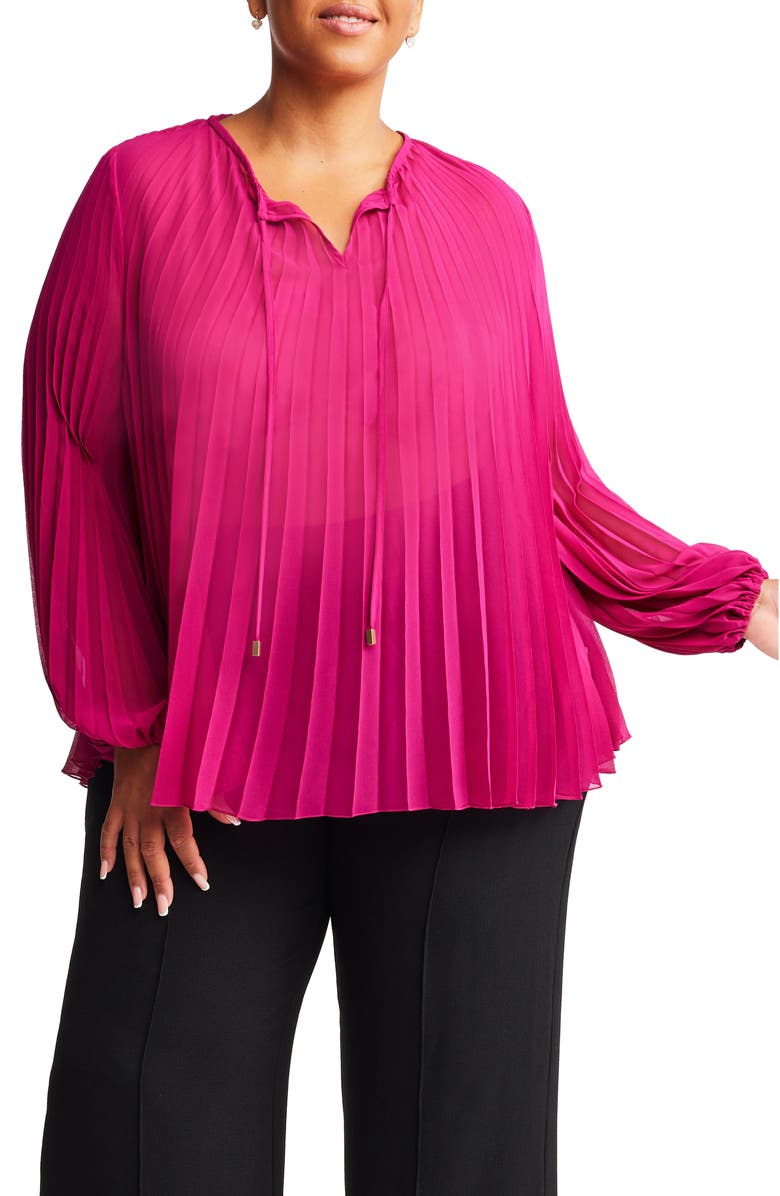 Estelle Larissa Pleated Top, Main, color, 