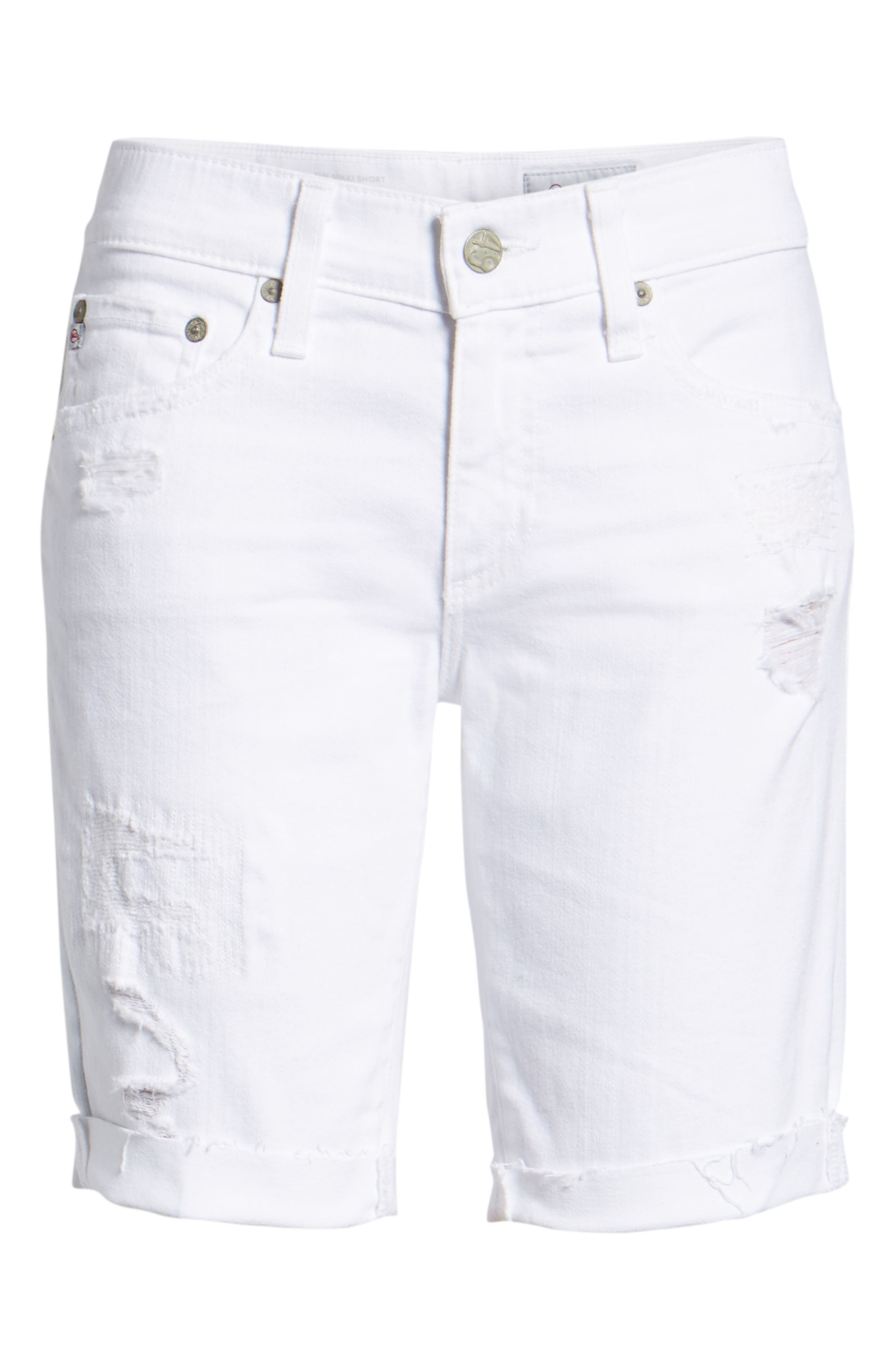 AG 'Nikki' Cutoff Denim Bermuda Shorts