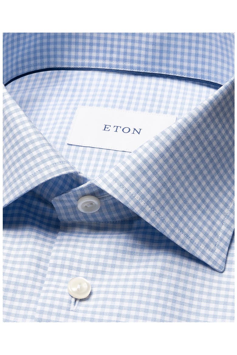 Slim Fit Checked Shirt, Alternate, color, LIGHT BLUE