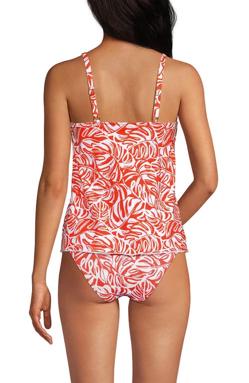 LANDS' END LANDS' END D-CUP TULIP HEM TANKINI TOP