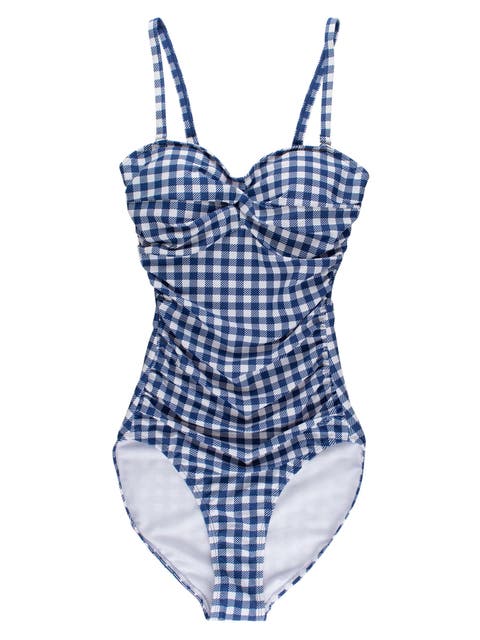 UPF50+ Sun Protected Women's Convertible Bandeau One Piece Swimsuit