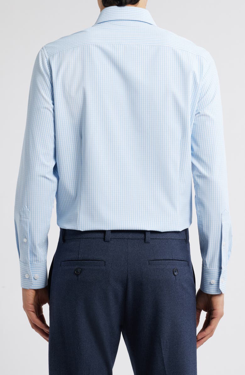 Mizzen+Main Leeward Trim Fit Button-Up Shirt, Alternate, color, Cornflower Winston Check