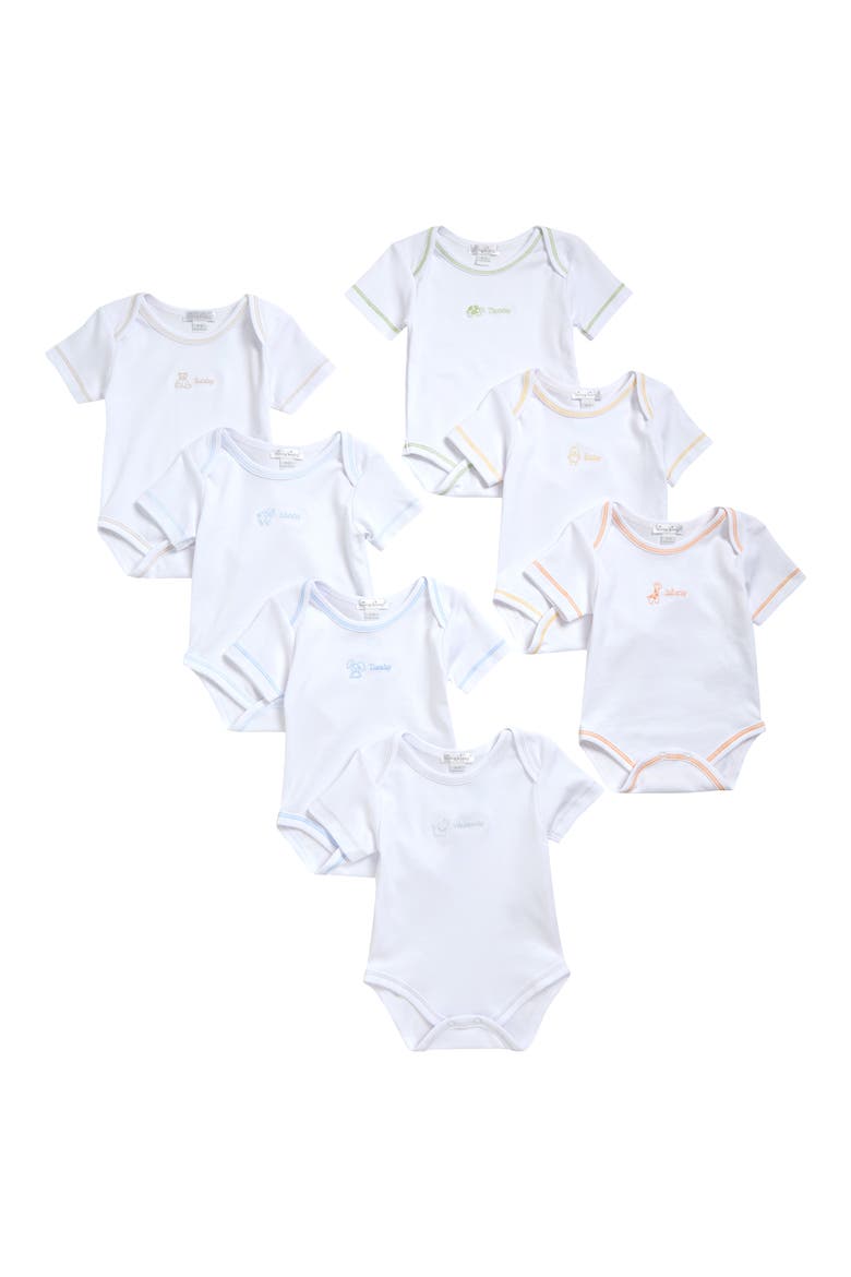 Days of the Week Set of 7 Bodysuits, Main, color, BOY ENGLISH