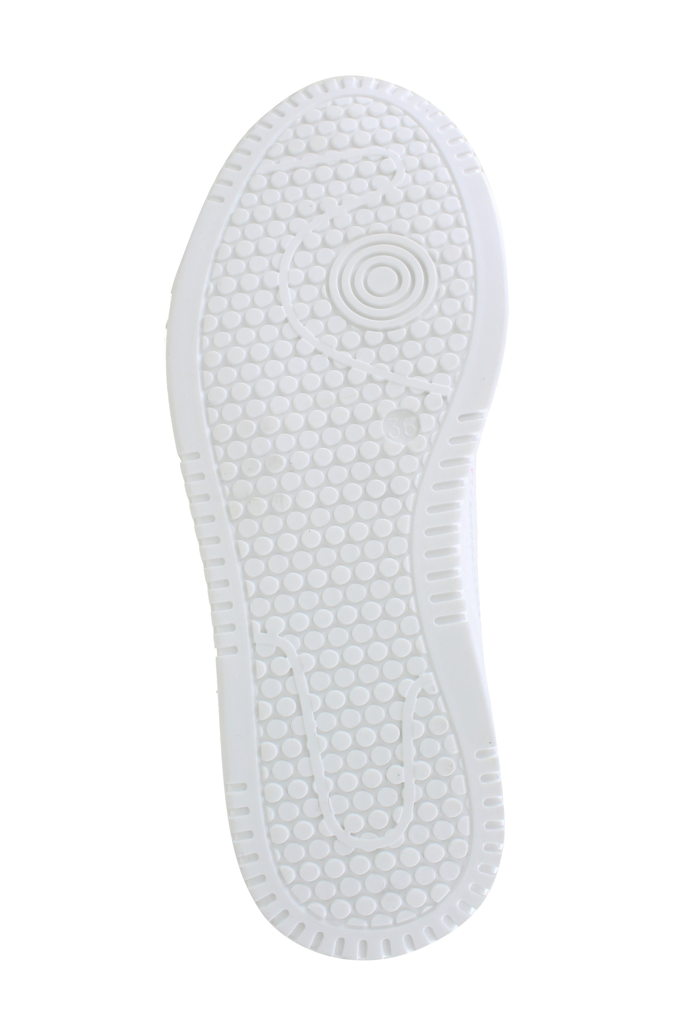 ZIGI Rutila Faux Fur Lined Platform Sneaker, Alternate, color, White Fuchsia