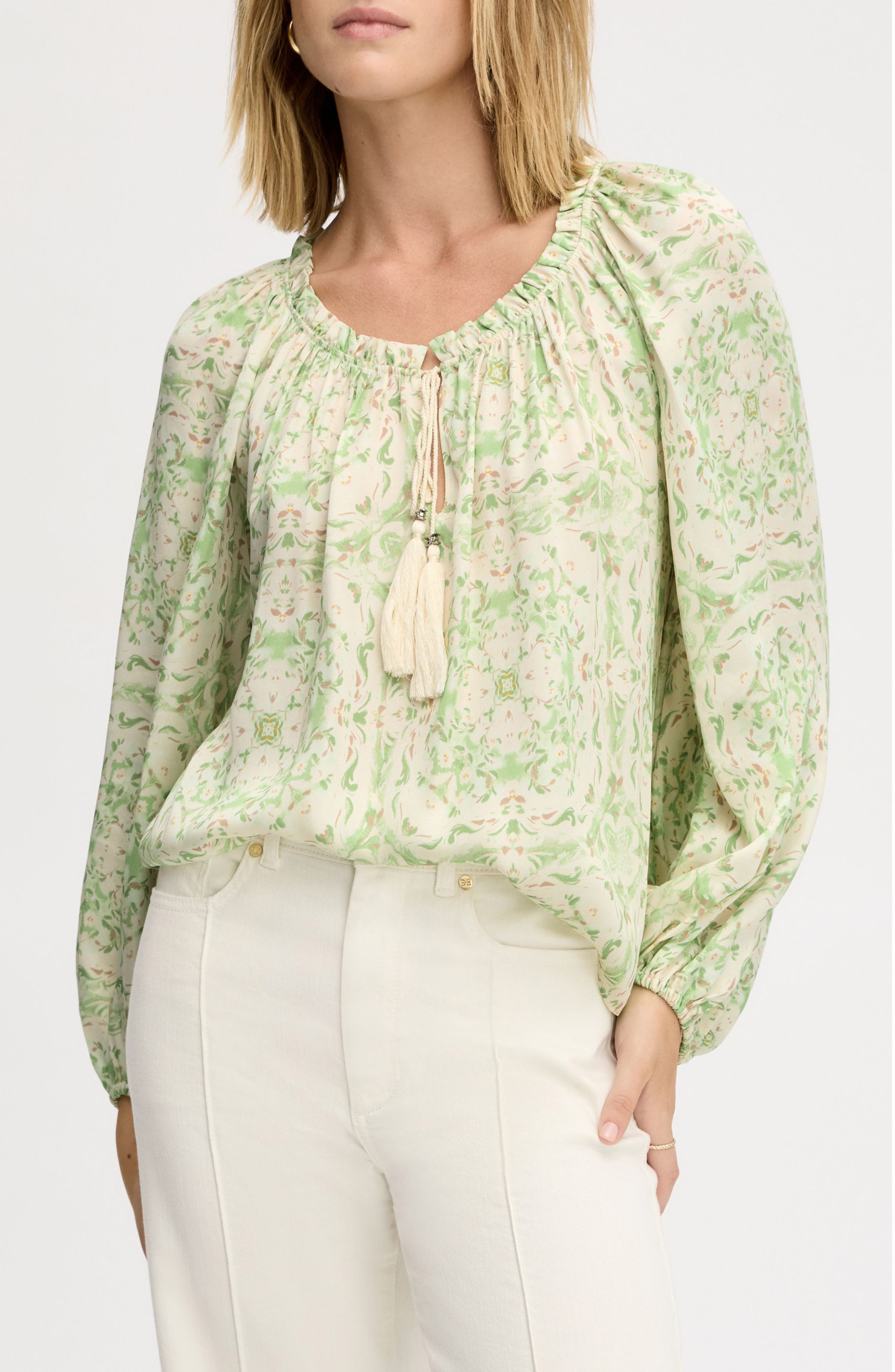 selected WILLOW GEO FLORAL SCARF