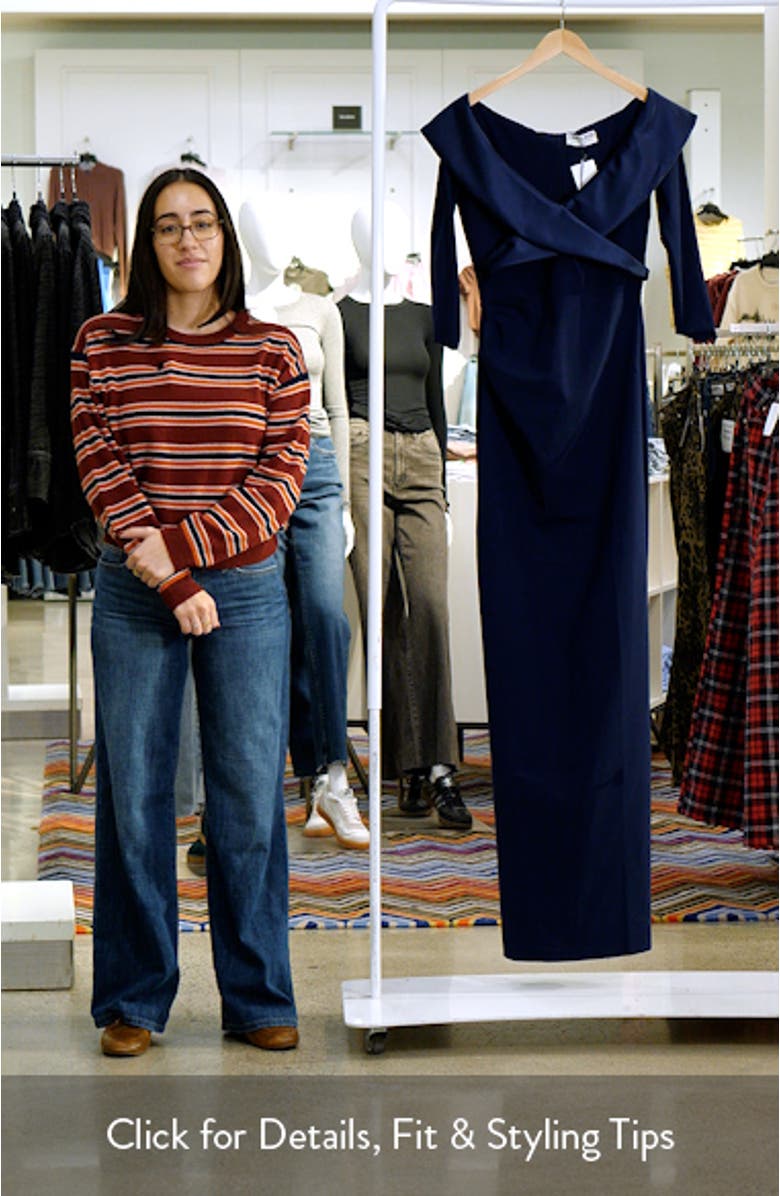 Suli Ra Wrap Front Column Dress, sales video thumbnail