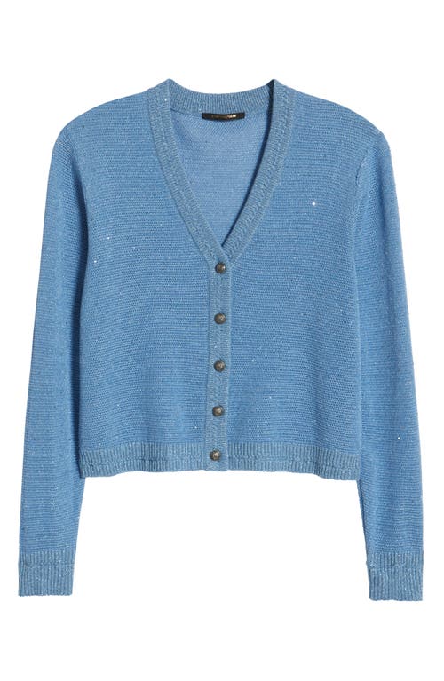 Kobi Halperin Sequin Cardigan In Light Blue