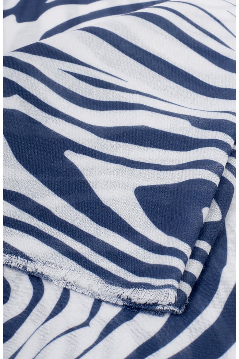 Printed Scarf, Alternate, color, Zebra