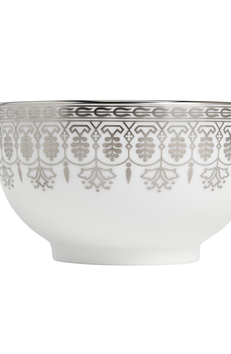 Wedgwood Silver Tonquin Bone China Bowl, Alternate, color, Silver