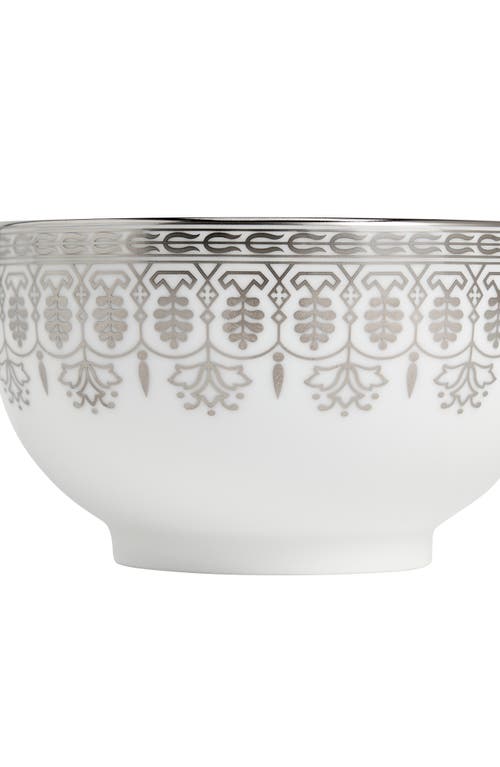 Wedgwood Silver Tonquin Bone China Bowl In Metallic