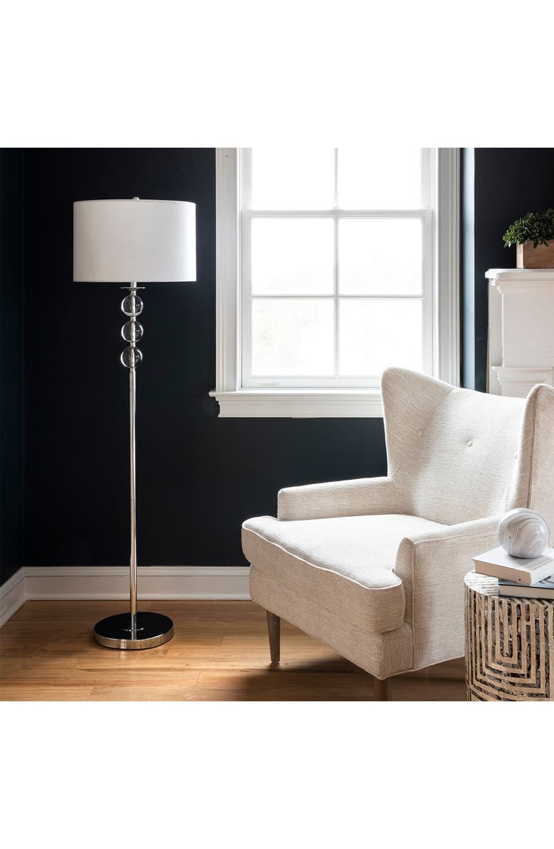 NULOOM Silver Branson 62" Crystal Floor Lamp, Alternate, color, 