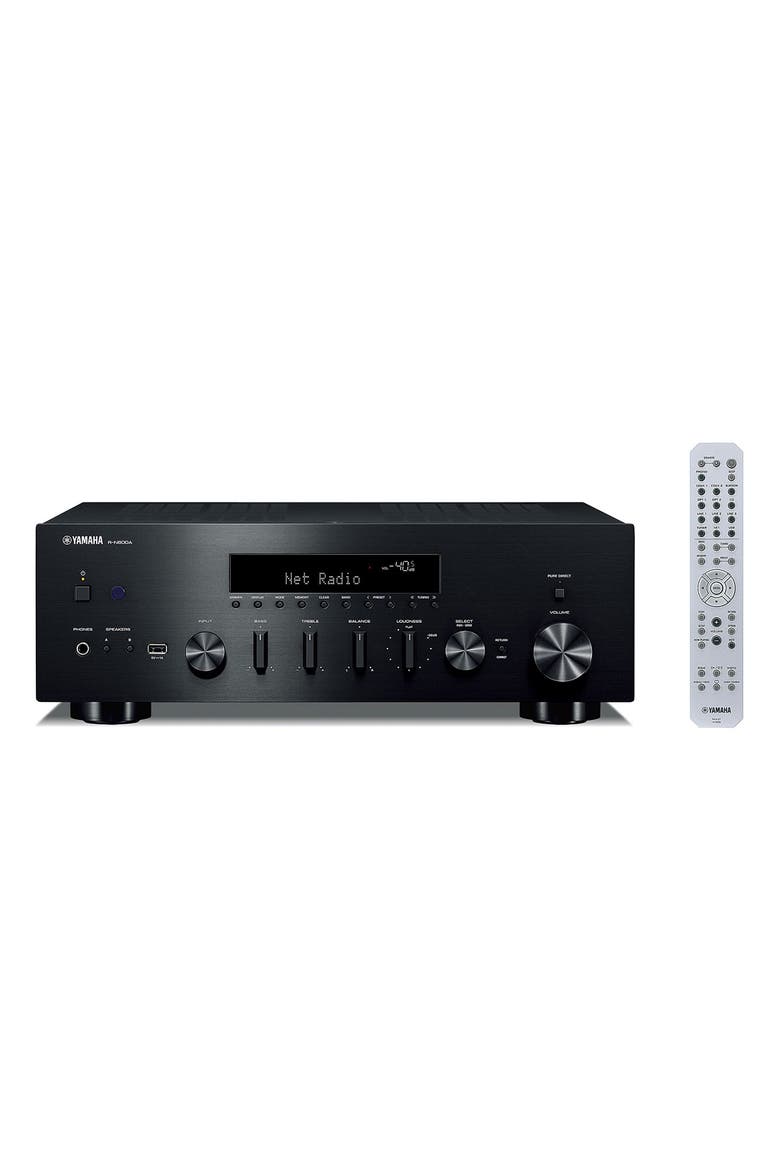 R-N600A Stereo Network Receiver with Wi-Fi, Bluetooth, and MusicCast, Main, color, Black