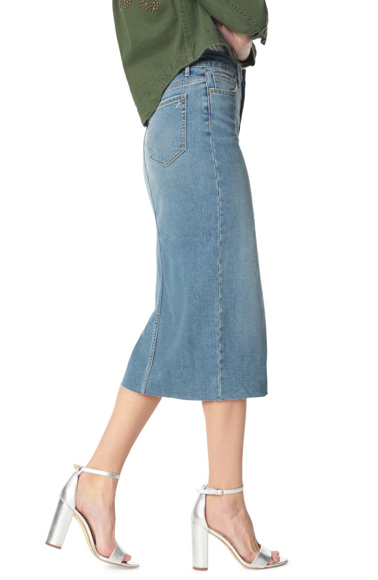 Sam Edelman The Maribelle Mid Rise Denim Skirt, Alternate, color, 