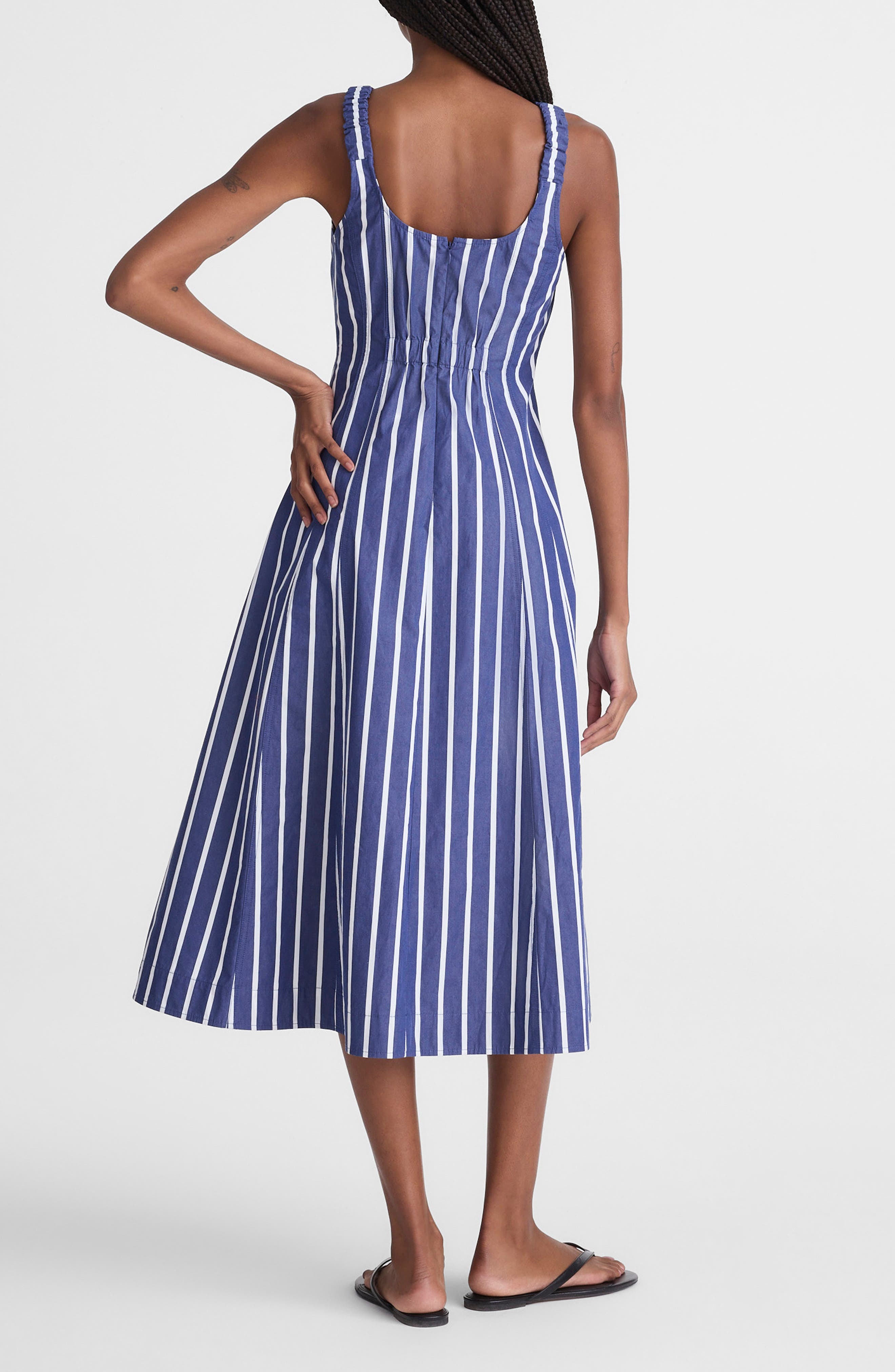 Women's The Rylee Midi Dress in Cool Navy - Size 12