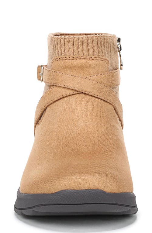 Lifestride Gates Wedge Bootie In Brown