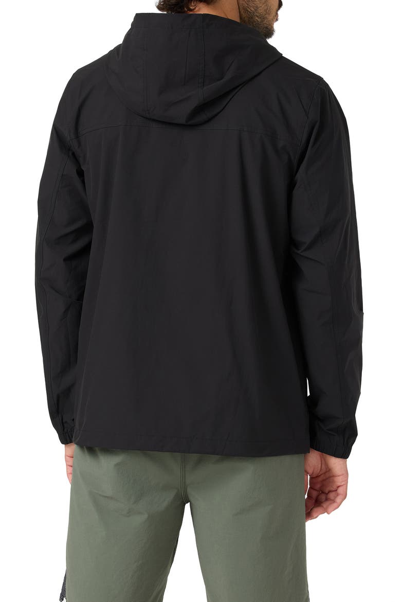 TRVLR Windbreaker Jacket, Alternate, color, BLACK