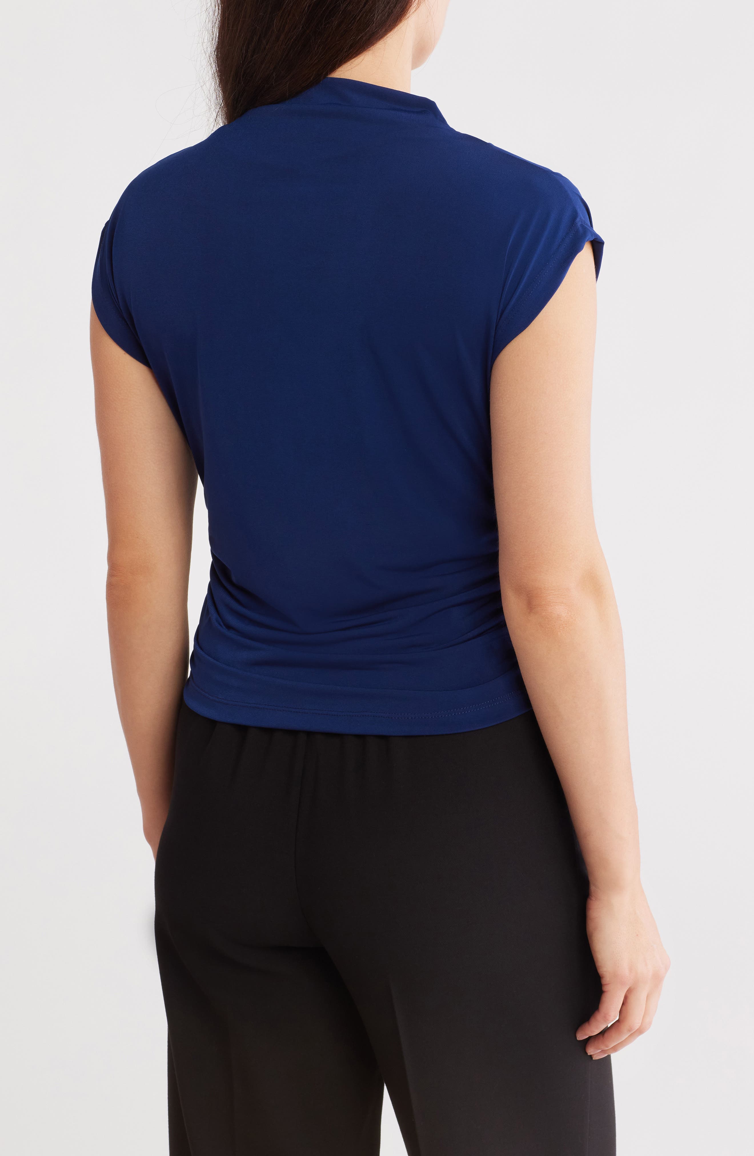 Cap Sleeve Ruched Crop Top - image 4
