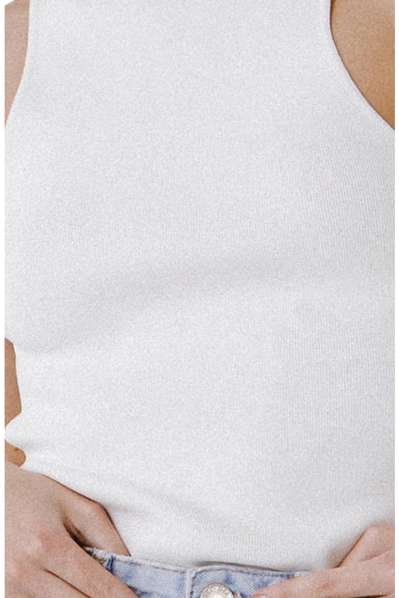 Racerback Rib Tank, Alternate, color, WHITE