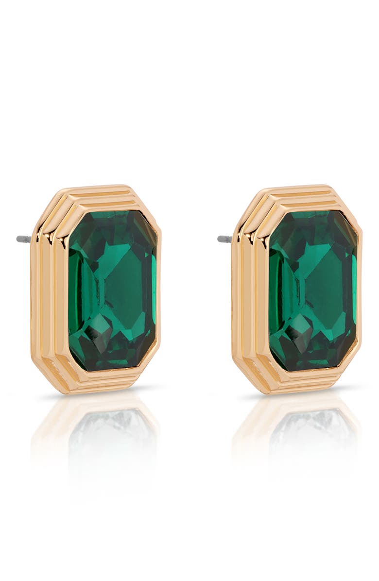 Ettika Deco Crystal Statement Stud Earrings, Alternate, color,