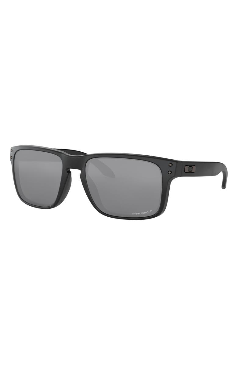 Oakley Holbrook 55mm Prizm<sup>™</sup> Polarized Sunglasses, Alternate, color, Black