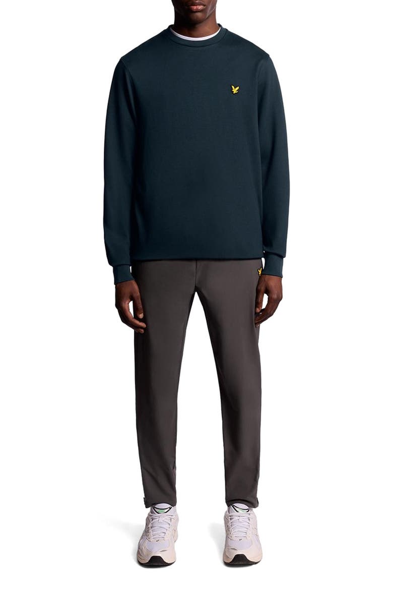 Crew Neck Long Sleeve Fly Fleece, Alternate, color, Dark Navy