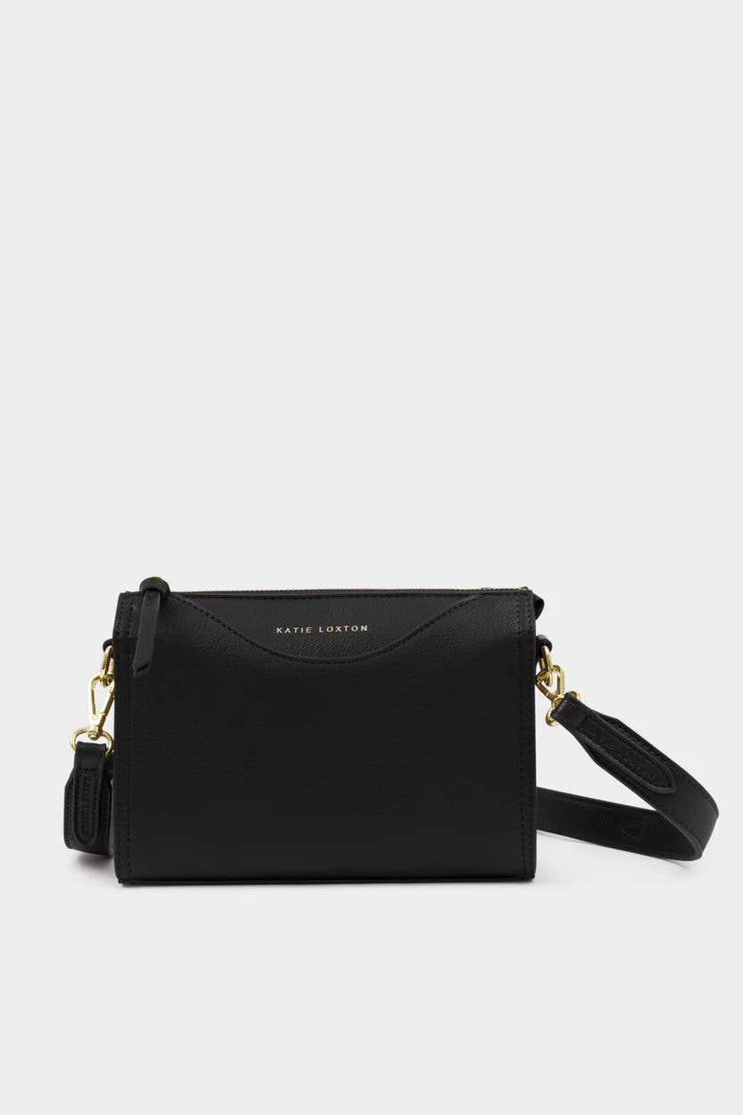 Katie Loxton Alba Crossbody Bag in Black, Main, color, Black