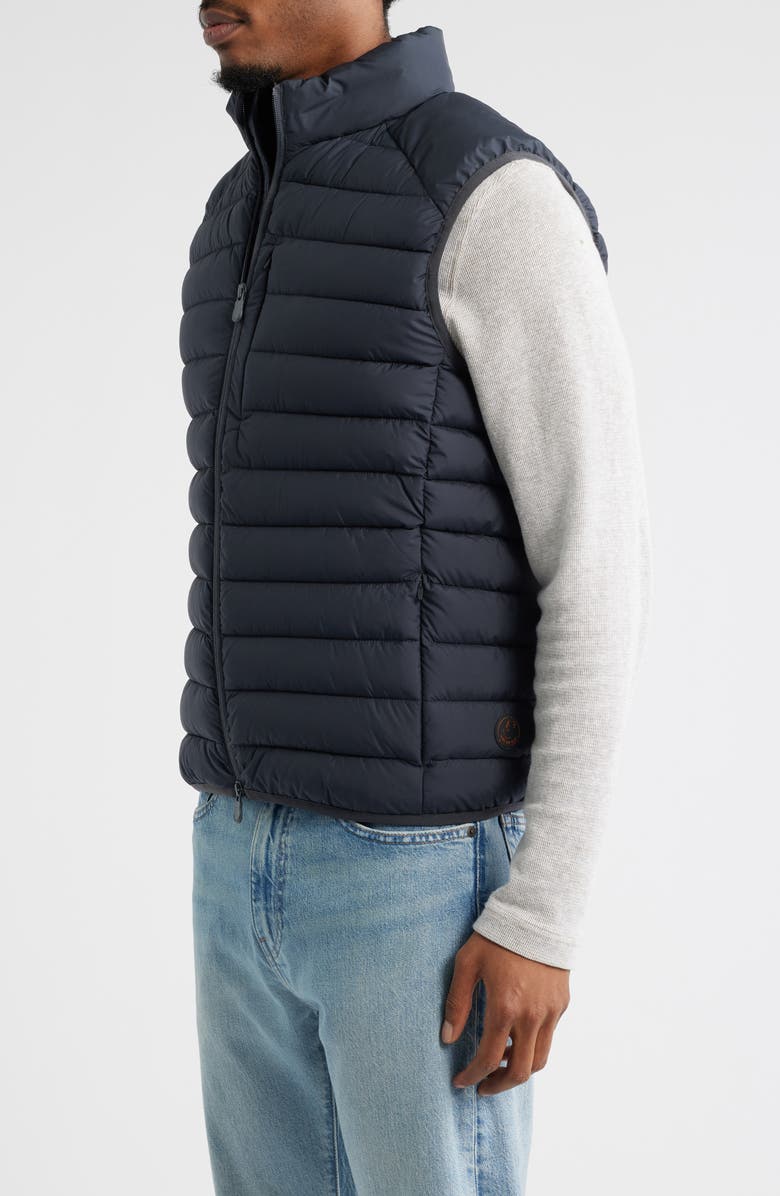 Save The Duck Rhus Water Resistant Puffer Vest, Alternate, color, Grey Black