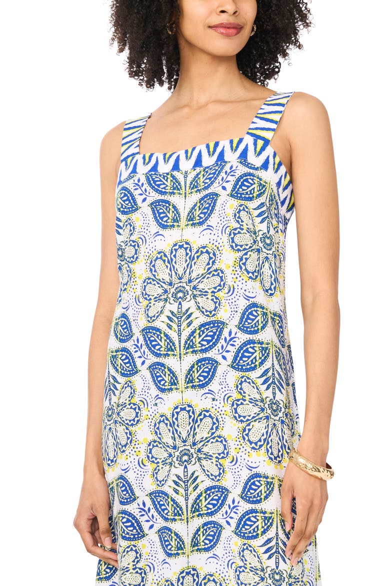 Floral Maxi Dress, Alternate, color, OPULENT BLUE