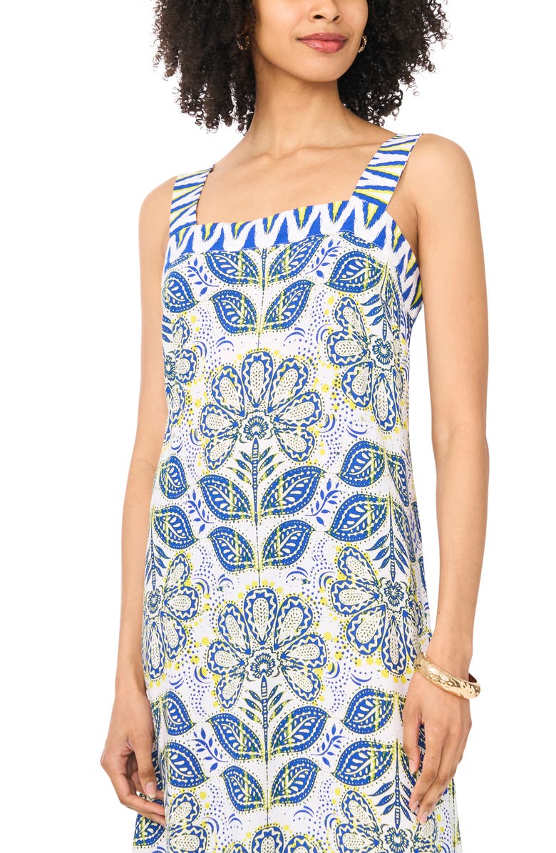 Vince Camuto Floral Maxi Dress, Alternate, color, Opulent Blue