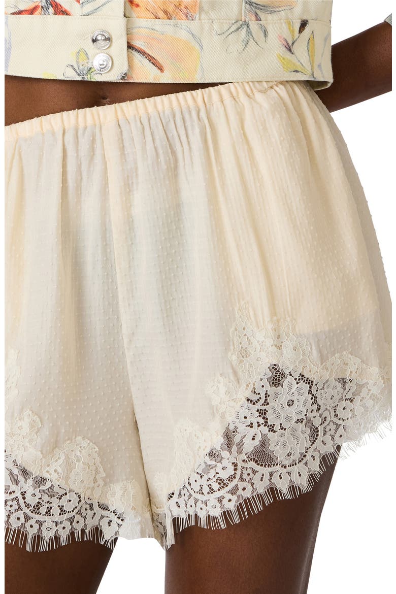 Daisee Lace Shorts, Alternate, color, BIRCH WHITE