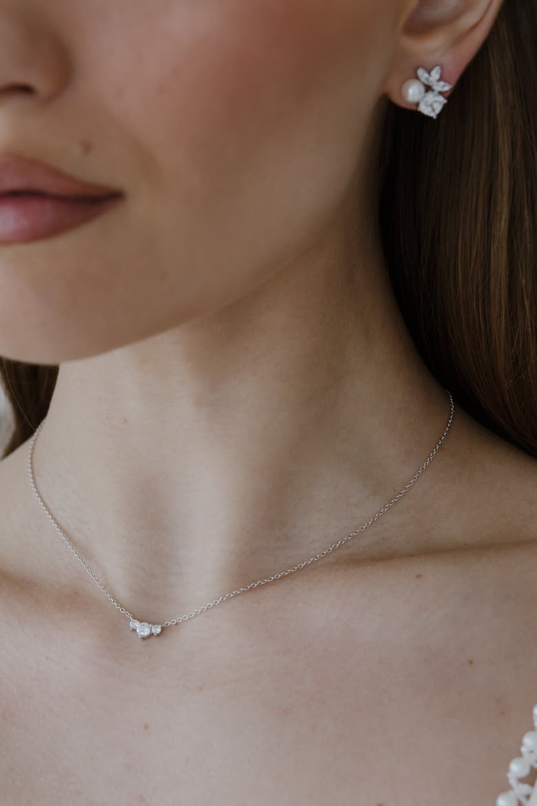 Capri Crystal Necklace, Alternate, color, Metallic Gold