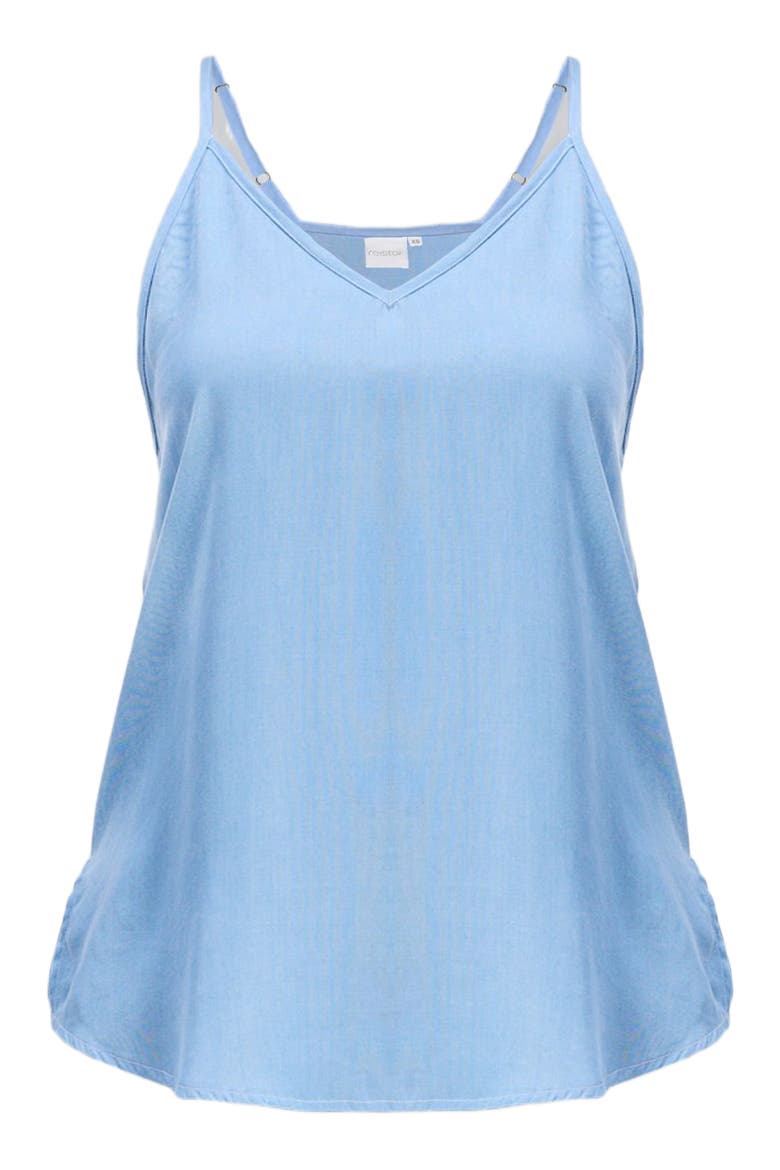 Endless Sunday Top in Tencel Denim, Alternate, color, Ocean Blue