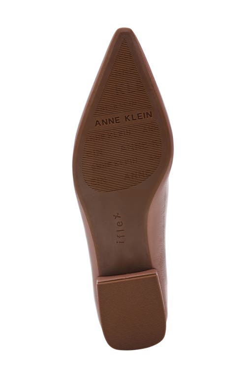 Anne Klein Cavina Pointed Toe Flat In Brown