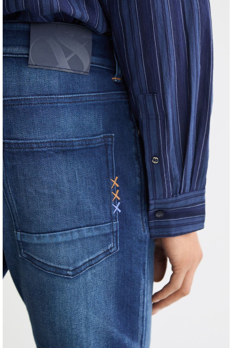 Ralston Regular Fit Slim Stretch Jeans, Alternate, color, ABSTRACT BLUE