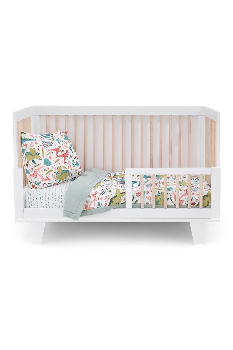 Toddler Cotton Muslin Bedding Set, Main, color, PINK DINOS