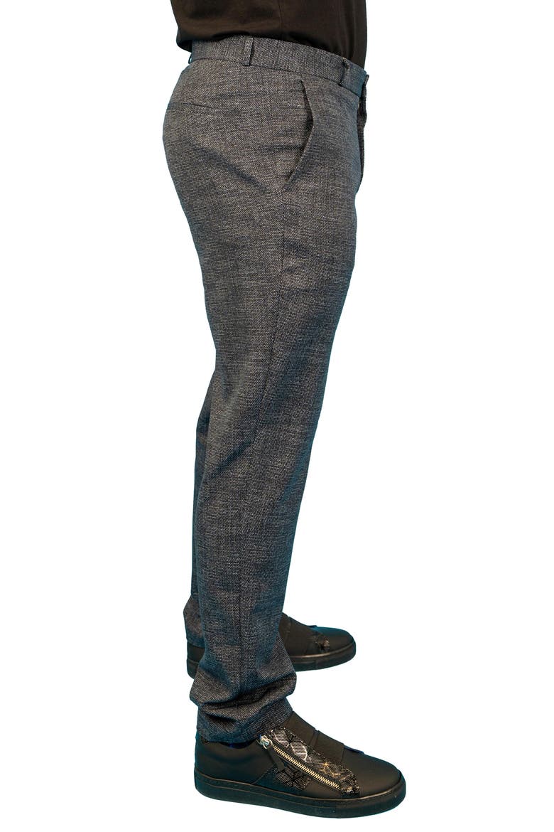 Waves Blue Stretch Flat Front Pants, Alternate, color, BLUE