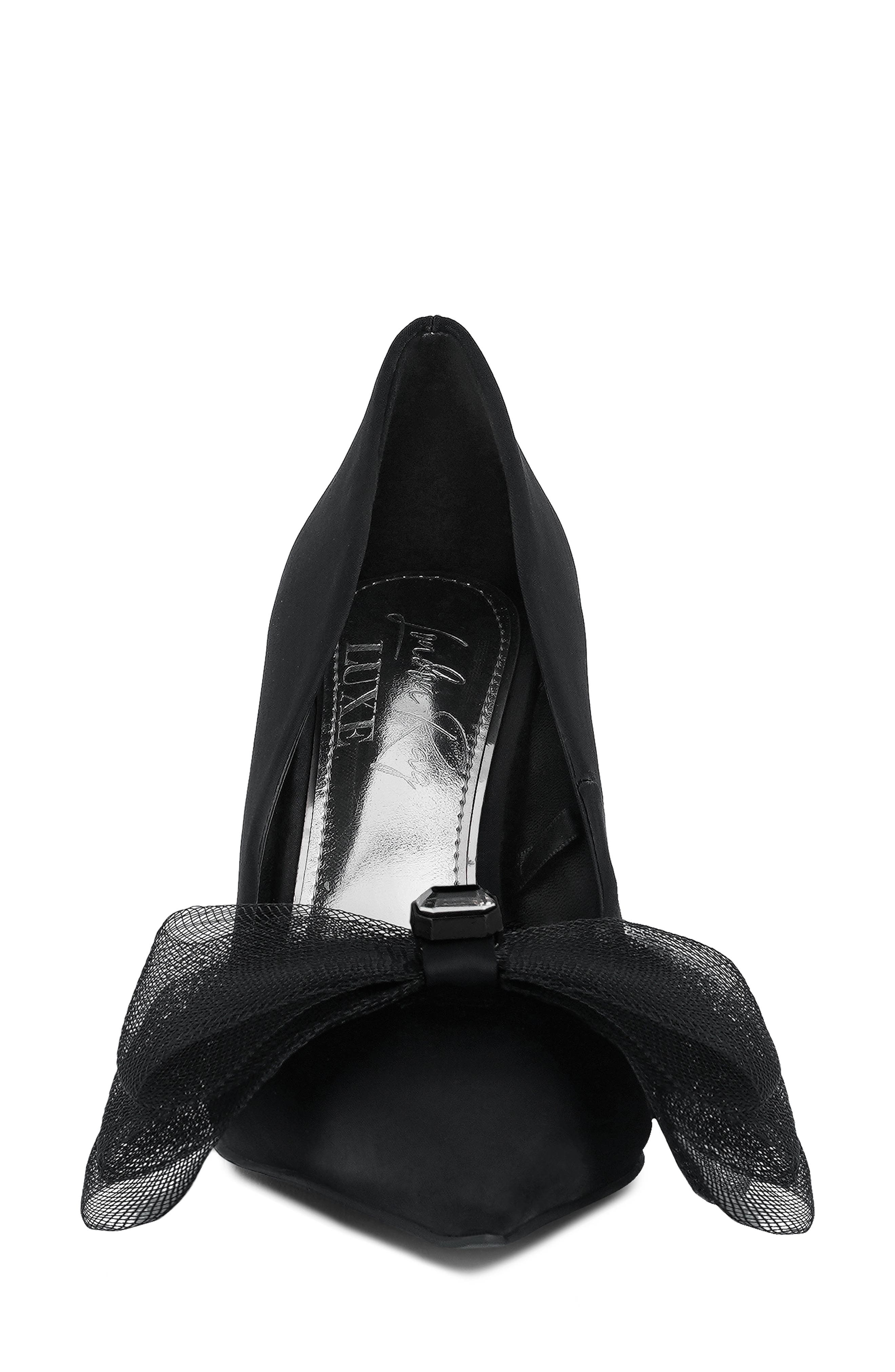 LONDON RAG Odette Crystal Embellished Bow Stiletto Pump, Alternate, color, 