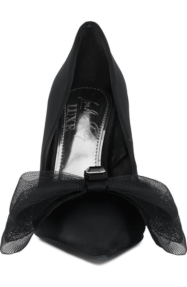 LONDON RAG Odette Crystal Embellished Bow Stiletto Pump, Alternate, color,