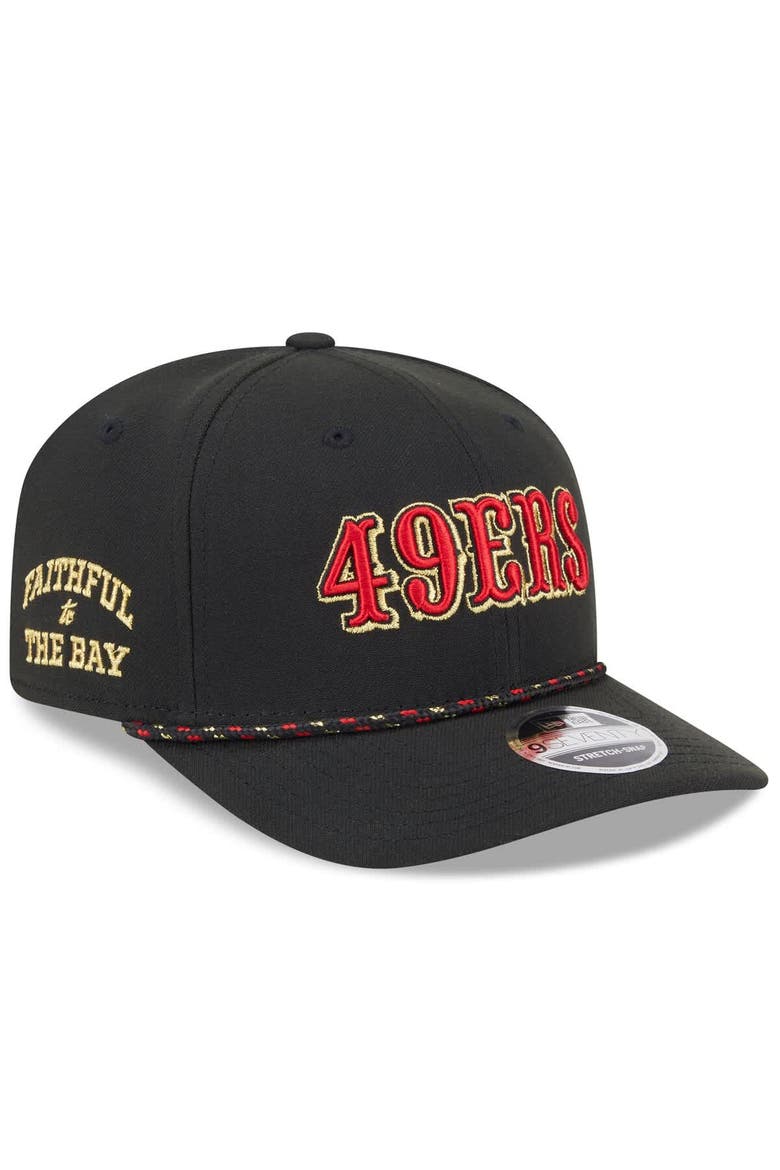 Men's New Era  Black San Francisco 49ers 2025 Rivalries Collection Sideline 9SEVENTY Adjustable Hat, Alternate, color, Black
