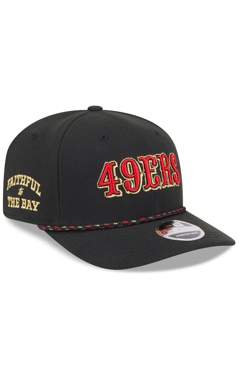 New Era Men's New Era Black San Francisco 49ers 2025 Rivalries Collection Sideline 9SEVENTY Adjustable Hat, Alternate, color, Black
