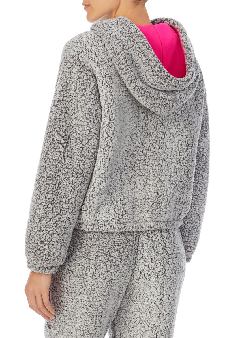 Teddy Lounge Hoodie (Nordstrom Exclusive), Alternate, color, GREY