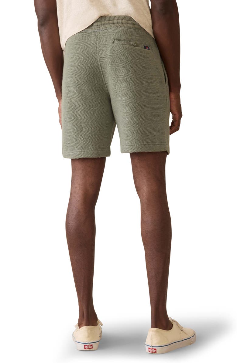 Faherty Whitewater Knit Drawstring Shorts, Alternate, color, Desert Olive