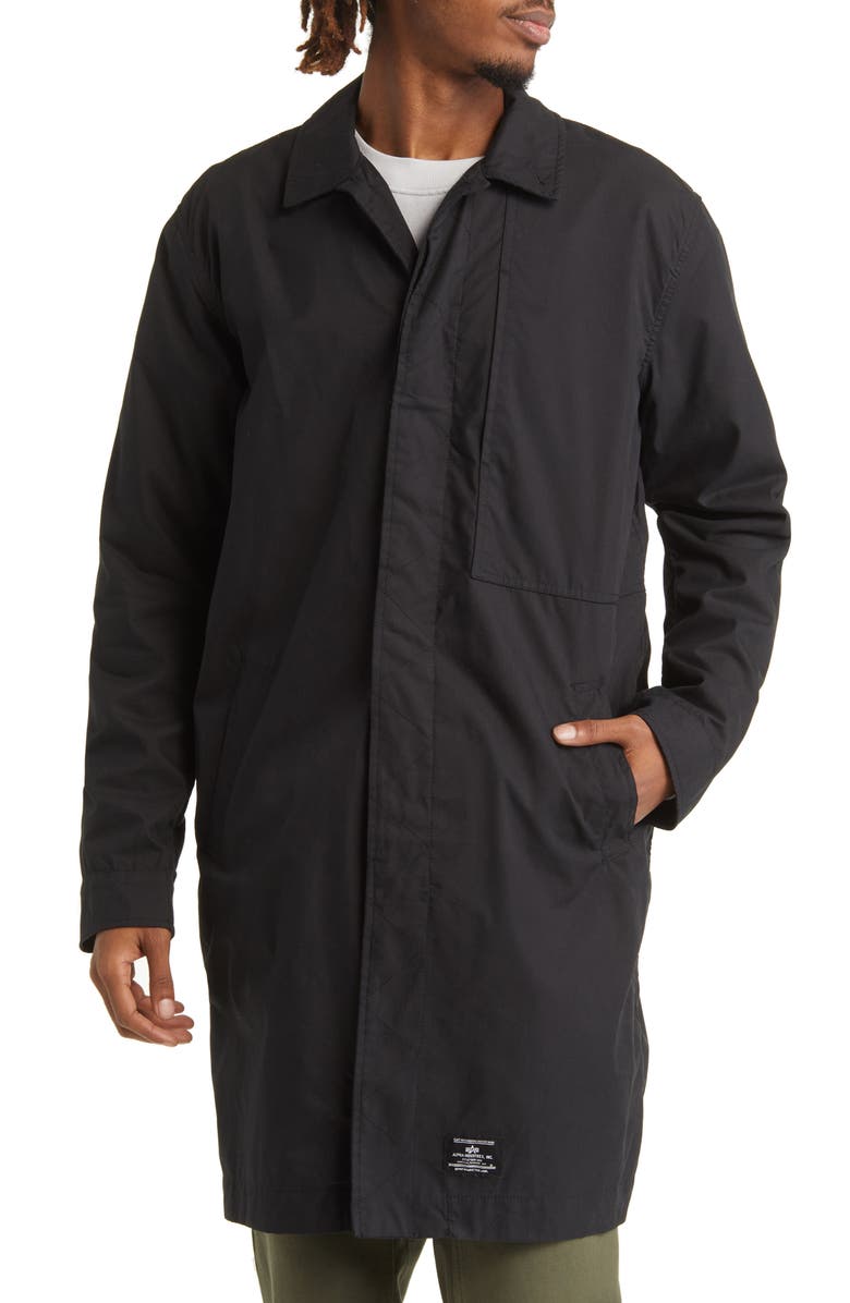 Alpha Industries Cotton Blend Car Coat, Alternate, color, 