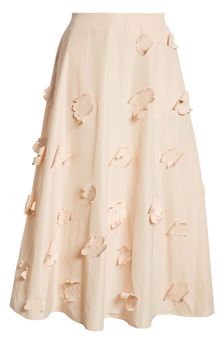 Marimekko Kumarrus Unikko Floral Appliqué Maxi Skirt, Alternate, color,