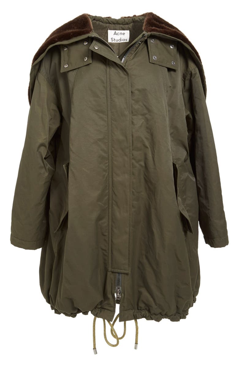 Acne Studios 'Amory' A-Line Hooded Parka, Alternate, color, 