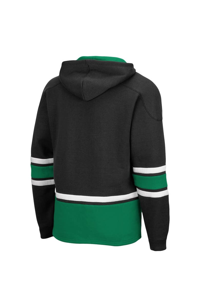 COLOSSEUM Men's Colosseum Black North Dakota Lace Up 3.0 Pullover Hoodie, Alternate, color,