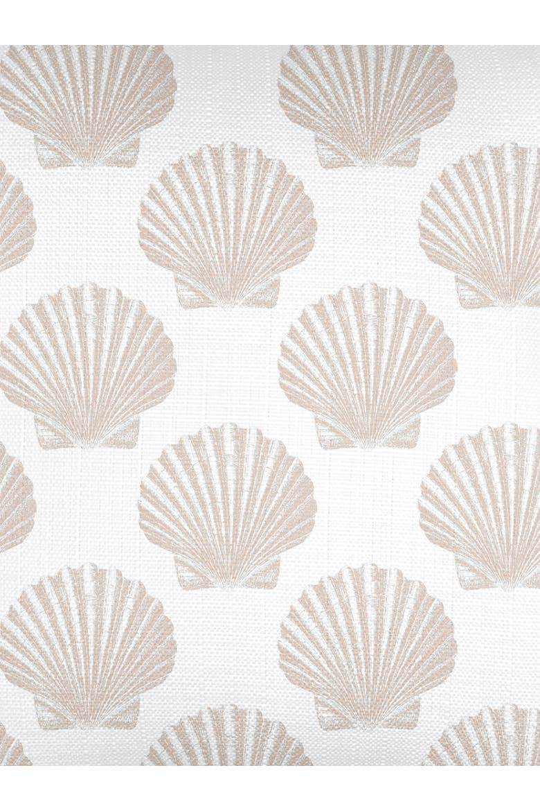Vintage Shell Linen Euro Pillow with Down Alternative Insert, Alternate, color, Natural Beige
